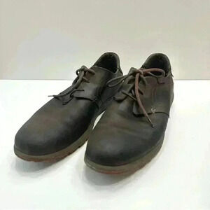 Columbia Mens Shoes Size 15 Lace Up Flat Brown Leather Casualā Shoes